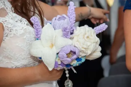 Gros bouquet de mariage